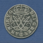 Dänemark 12 Skilling 1711, Frederik IV. sehr schön (m1507)