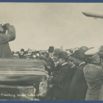 Leipzig 1908, Graf Zeppelin und sein Luftschiff LZ 4 Foto, ungebraucht (AK1494)
