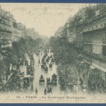 Paris Le Boulevard Montmartre, gelaufen 1902 (AK1498)
