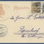 Wernigerode Altstadt mit Schloß, gelaufen 1903 (AK1549)