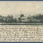 Gruss von Bahnhof Leinefelde, gelaufen 1908 (AK1566)