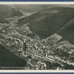 Bad Wilbad im Schwarzwald Gesamtansicht Luftbild, gelaufen 1935 (AK1712)