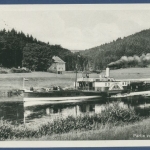 Waldesruh Weserpartie Raddampfer Kronprinz Wilhelm, gelaufen 1936 (AK1705)