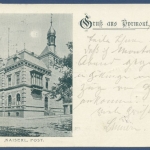 Gruß aus Pyrmont Kaiserliches Postamt, gelaufen 1902 (AK1745)