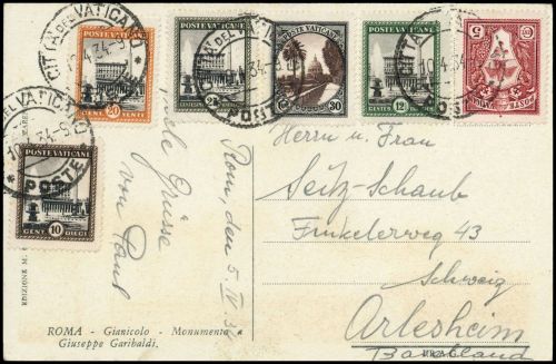 1934, Vatikanstaat, 21-26, Brief