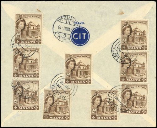 1961, Malta, 241 (9), Brief