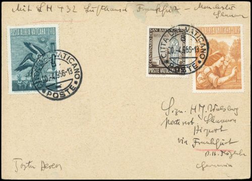 1956, Vatikanstaat, 238, 242-43, Brief
