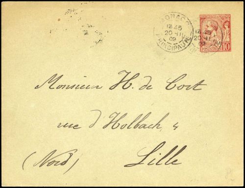 1909, Monaco, U 11 B, Brief