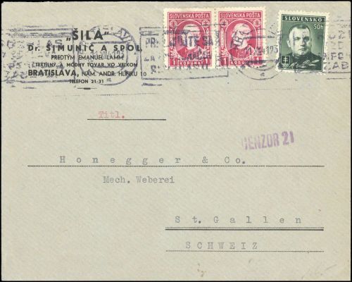 1941, Slowakei, 40 (2), 67, Brief