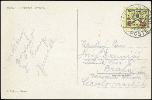 1933, Vatikanstaat, 16, Brief