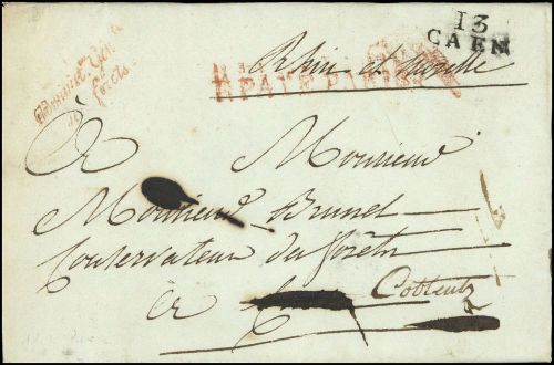 1812, Frankreich, Brief