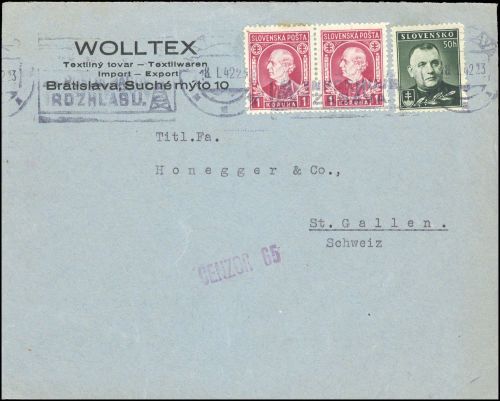 1942, Slowakei, 40 (2), 67, Brief