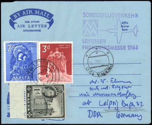 1963, Malta, 239 u.a., Brief
