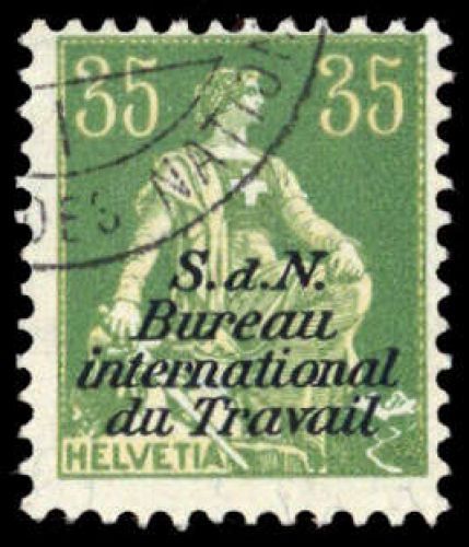 1923, Schweiz Internationale Arbeitsamt BIT, 6 PF I, cto