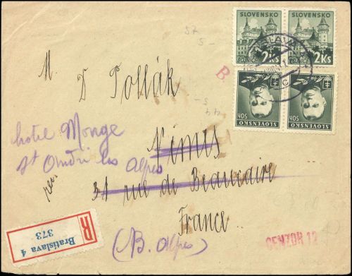1941, Slowakei, 67 (2), 84 (2), Brief