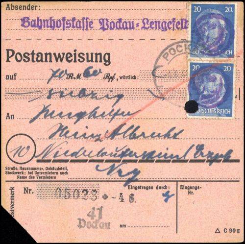 1945, SBZ Bundesland Sachsen, AP 791 I (2), Brief