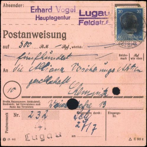 1945, SBZ Bundesland Sachsen, AP 791 I (4), Brief