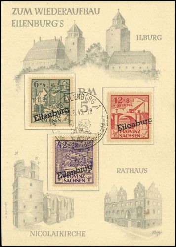 1946, Deutsche Lokalausgabe Eilenburg, I-III A, Brief