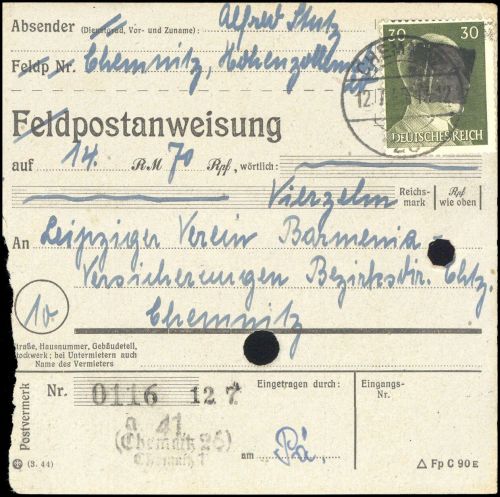 1945, SBZ Bundesland Sachsen, AP 794 I, Brief