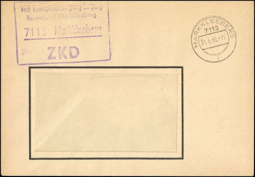 1966, DDR Dienst und ZKD allgemein, Brief