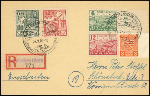 SBZ Provinz Sachsen, 85-86 u.a., Brief