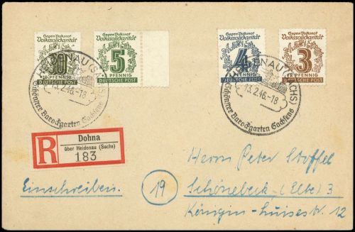SBZ Westsachsen, 138-40 u.a., Brief