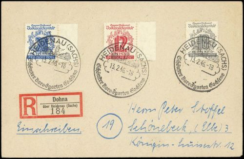 SBZ Westsachsen, 143-44 u.a., Brief