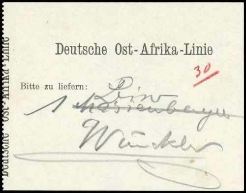 1910, Deutsche Kolonien Ostafrika, Brief