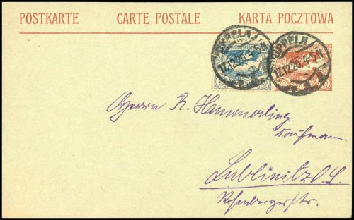 1920, Oberschlesien, P 3 u.a., Brief