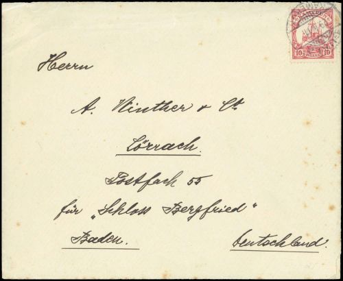 1911, Deutsche Kolonien Kamerun, 22, Brief