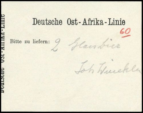 1910, Deutsche Kolonien Ostafrika, Brief