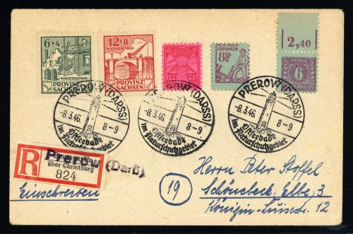 1946, SBZ Mecklenburg Vorpommern, 10 OR u.a., Brief