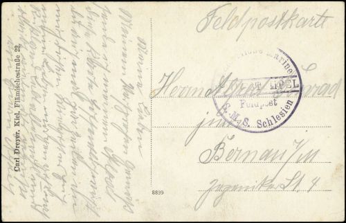 Deutsche Marine Schiffspost, Brief