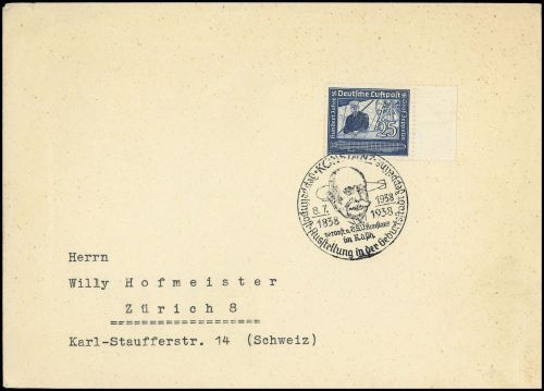Zeppelin,Zeppelin Sonderstempel,Sonderstempel bis 1939, DR 669, ...