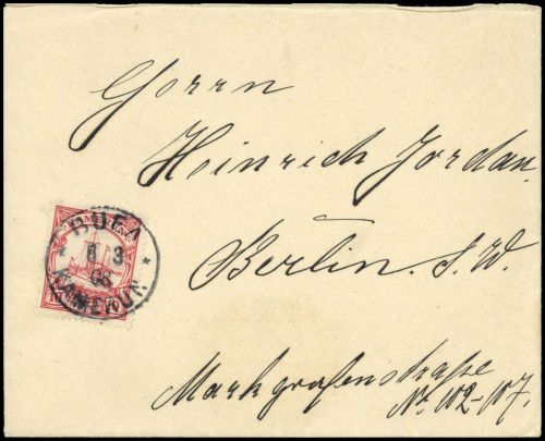 1908, Deutsche Kolonien Kamerun, 22, Brief