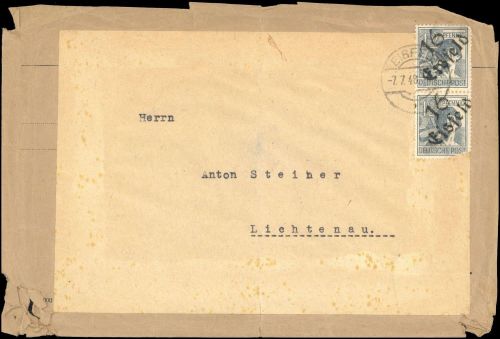 1948, SBZ Handstempel Bezirk 16, 170 III (2), Brief
