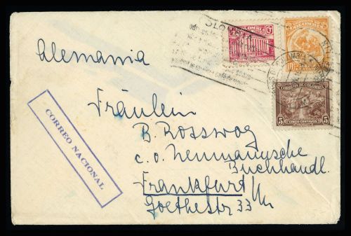 1939, Kolumbien, 404, 373 u.a., Brief