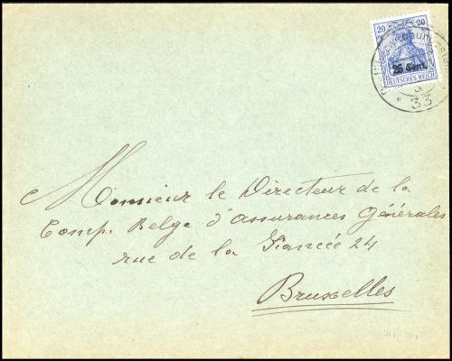 1916, Deutsche Besetzung I. WK Etappengebiet West, 6, Brief
