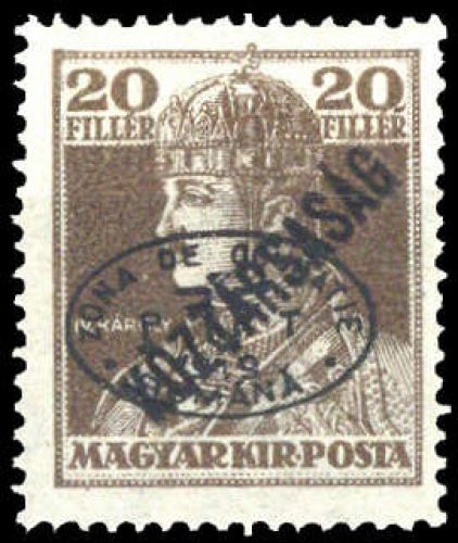 1919, Ungarn Besetzung Debrecen, 58 c, *