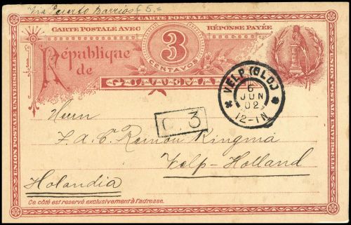 1890, Guatemala, P 5 A, Brief