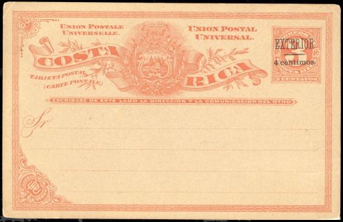 1903, Costa Rica, P 6 III b, Brief