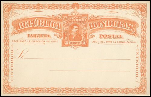 1891, Honduras, P 9, Brief