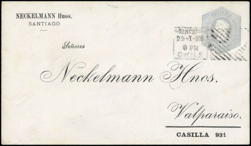 1873, Chile, U 2 A, Brief