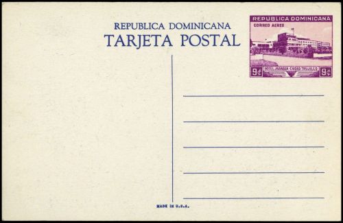 1950, Dominikanische Republik, P (501), Brief