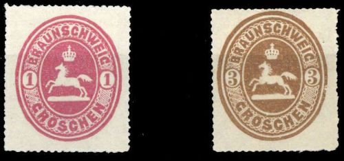 1865, Altdeutschland Braunschweig, 18, 20, *