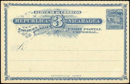 1897, Nicaragua, P 39, Brief