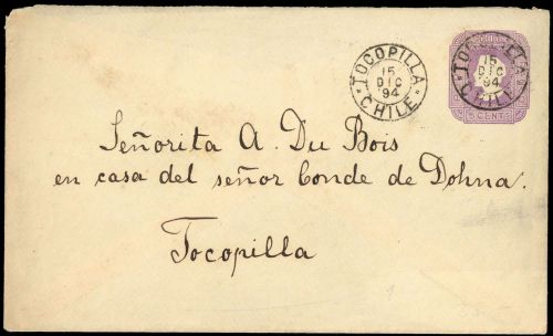 1889, Chile, U 8, Brief