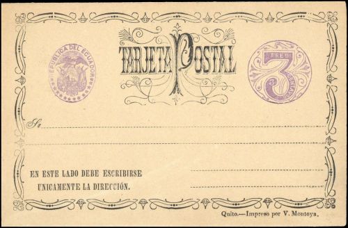 1884, Ecuador, P 5, Brief