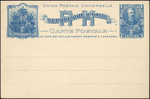 1898, Haiti, P 1, Brief