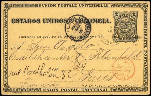 1884, Kolumbien, P 6, Brief
